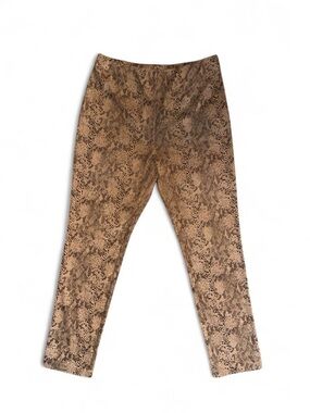 Lior Paris High-Rise Snake-Print Leggings in Brown